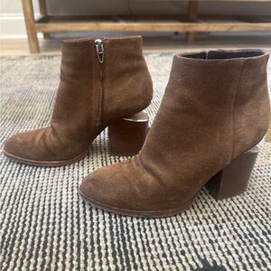 Alexander Wang “Gabi” Brown Suede Ankle Boots